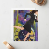 ランニングの時間切れ ノートカード (正面/裏面インサイチュ)