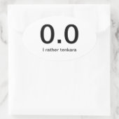 ランニングの最低 – テンカラ 楕円形シール (バッグ)