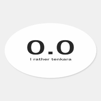 ランニングの最低 – テンカラ 楕円形シール