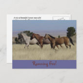 ランニングの無料はがき ポストカード (正面/裏面)