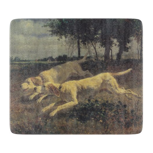 ランニングの犬（ビーグル） (Constant Troyon) カッティングボード (正面)