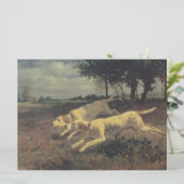 ランニングの犬（ビーグル） (Constant Troyon) カード (スタンド正面)