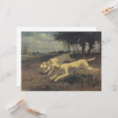 ランニングの犬（ビーグル） (Constant Troyon) カード (正面/裏面インサイチュ)