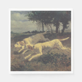 ランニングの犬（ビーグル） (Constant Troyon) スタンダードランチョンナプキン