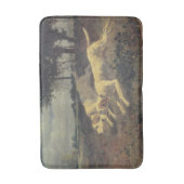 ランニングの犬(ビーグル) (Constant Troyon) バスマット (正面縦)