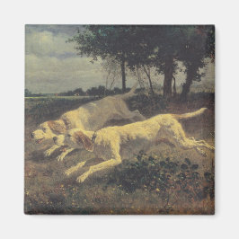 ランニングの犬（ビーグル） (Constant Troyon) マグネット