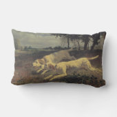 ランニングの犬（ビーグル） (Constant Troyon) ランバークッション (裏面)