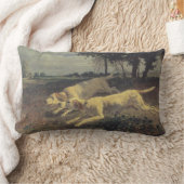 ランニングの犬（ビーグル） (Constant Troyon) ランバークッション (ブランケット)