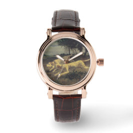 ランニングの犬（ビーグル） (Constant Troyon) 腕時計