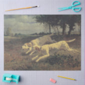 ランニングの犬(ビーグル) (Constant Troyon) 薄葉紙 (クラフト)