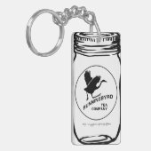 「ランニングの白茶会社」 キーホルダー (正面左)