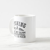 ランニングの話で嬉しいよ コーヒーマグカップ (正面左)