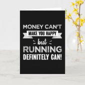 ランニングの贈り物は幸せおもしろいだ カード (黄色い花)