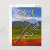 ランニングの跡で ポストカード (正面/裏面)