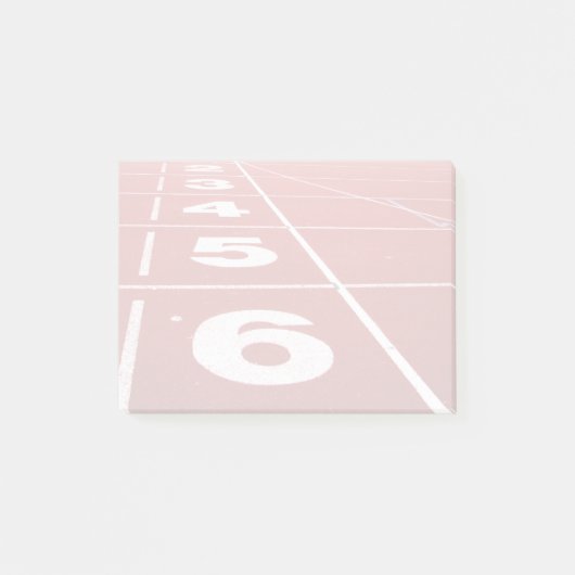 ランニングの軌道 ポストイット (正面)