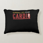 ランニングの遅れは私の心おもしろいやる気を起こさせる アクセントクッション (正面)