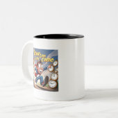 ランニングの遅れは私の心 ツートーンマグカップ (正面左)