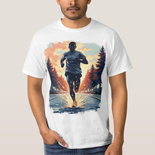 ランニングの遅れは私の心 Tシャツ (正面)