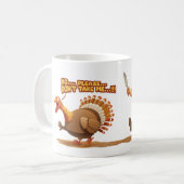 ランニングの遠くにマググ コーヒーマグカップ (正面左)