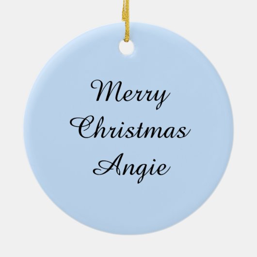 ランニングの野生の鹿皮の馬 セラミックオーナメント (裏面)