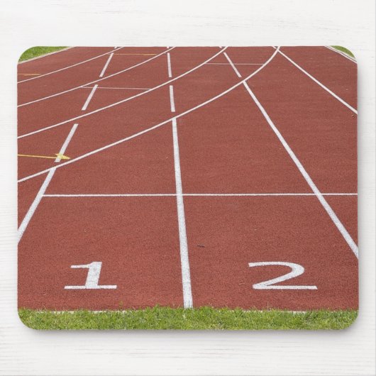 ランニングの陸上競技場 マウスパッド (正面)