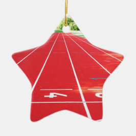 ランニングの陸上競技 セラミックオーナメント