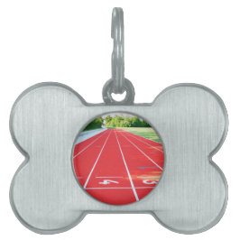 ランニングの陸上競技 ペットネームタグ