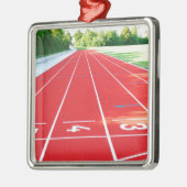ランニングの陸上競技 メタルオーナメント (左)