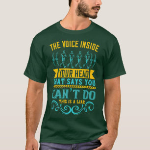 ランニングの頭の中の声はうそつきだ Tシャツ