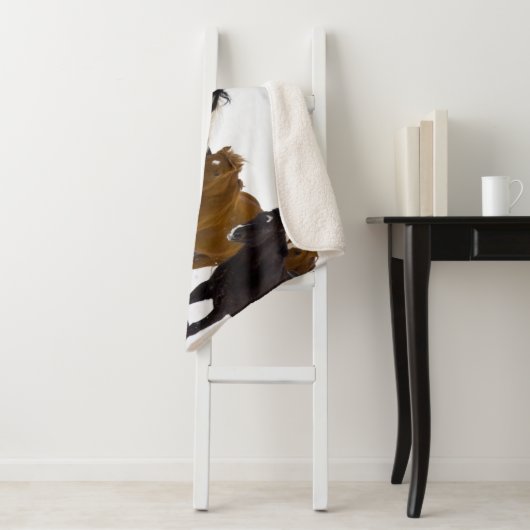 ランニングの馬が隠れ家の牧場に シェルパブランケット (インサイチュ)