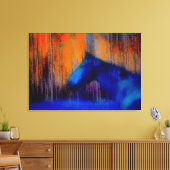 ランニングの馬と森の馬の恋人のアーモダント キャンバスプリント (インサイチュ (リビング))