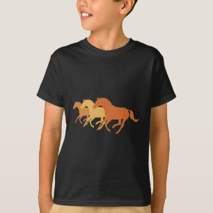 ランニングの馬(オレンジ) Tシャツ