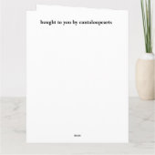 ランニングの鶏の父の日 カード (裏面)