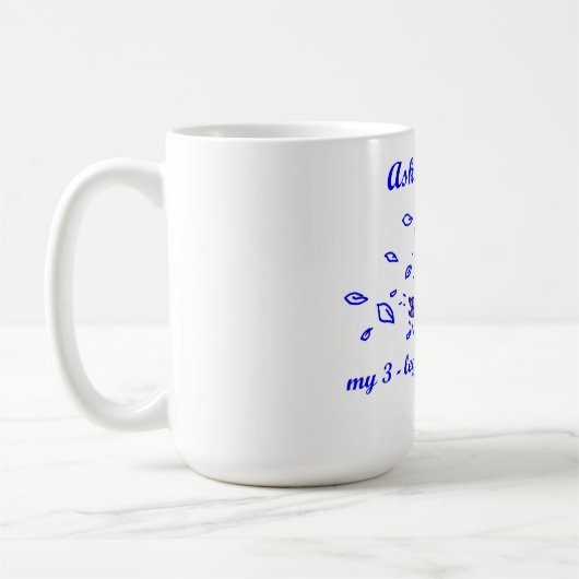 ランニングの3本足のチキンマグ コーヒーマグカップ (左)