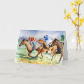 ランニングの カード (黄色い花)