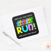 ランニングの スクエアシール (封筒)