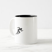 ランニングの ツートーンマグカップ (正面左)