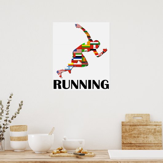 ランニングの ポスター (キッチン)