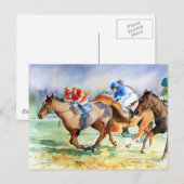 ランニングの ポストカード (正面/裏面)