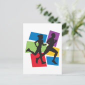 ランニングの ポストカード (スタンド正面)