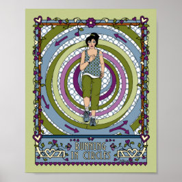 ランニングのCircles_A_8x10ポスター ポスター