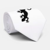 ランニングのGecko black +あなたの背景とアイディア ネクタイ (ロール)