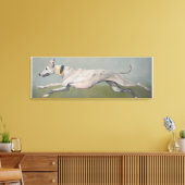 ランニングのGreyhound Dog Art Canvas Print キャンバスプリント (インサイチュ (リビング))