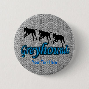 ランニングのGreyhounds Dogボタン 缶バッジ