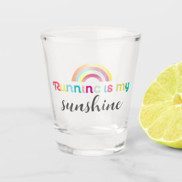 ランニングのIs My Sunshine カラフル Rainbow Graphic ショットグラス
