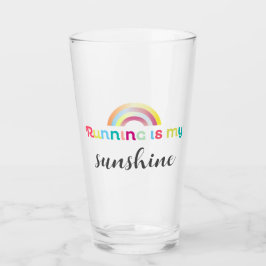 ランニングのIs My Sunshine カラフル Rainbow Graphic タンブラーグラス