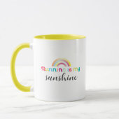 ランニングのIs My Sunshine カラフル Rainbow Graphic マグカップ (左)