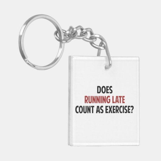 ランニングはエクササイズとして遅い数えますか。 キーホルダー (正面左)