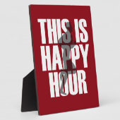 ランニングは幸せ時 フォトプラーク (側面)