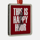 ランニングは幸せ時 メタルオーナメント (右)